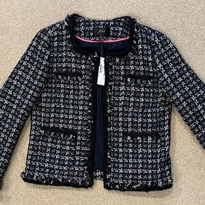 J. Crew Navy Tweed Jacket